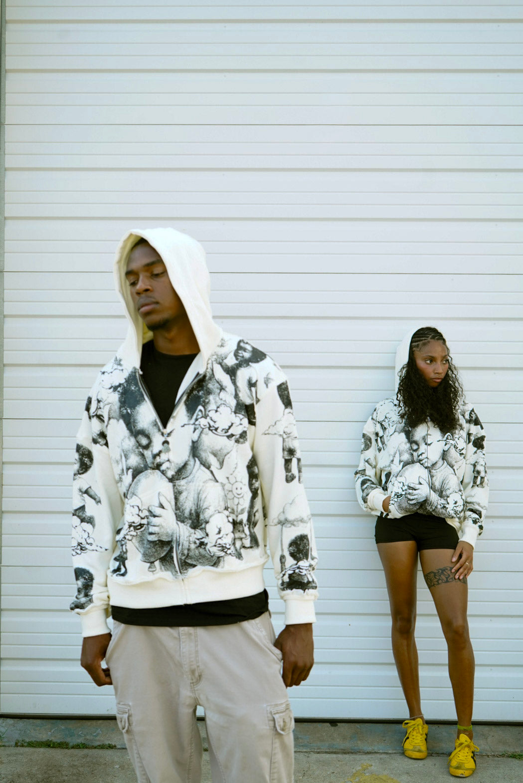 "Sketchbook" Zip Up Hoodie